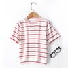 Stylisches gestreiftes Baumwoll-Kurzarm-T-Shirt für Kinder
