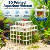 3D Printed Aquarium Cave Ornament Grid Multi-level Shrimp Hiding Place  For Fish Tank Accessories