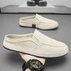 men casual shoes slip on shoes lightweight loafers men sandals breathable half slippers canvas shoes Zapatos Hombre