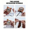 Mini 8 Key Solid Wood Kalimba With Portable Lanyard And Crisp Sound Perfect For Music Beginners Kids Casual Play Travel Gift
