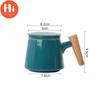 Hi 350ML Ceramic TeaCup With Lid and Infuser Cover Filter Wooden Handle Milk Coffee Juice Cup Tumbler Water Mugs Drinkware