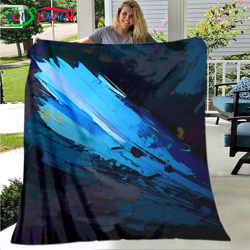 Fashion 3D Popular Mobile Wallpaper Four Seasons Blanket Sofa Cover Travel Bed Plush Blanket Travel Office Break Blanket Gift