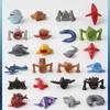 Set mit 24 Miniatur-Monsterfiguren Kleine Sammlerspielzeuge Modellfiguren zur Ausstellung und Sammlung mit verschiedenen Kreaturendesigns und Texturen