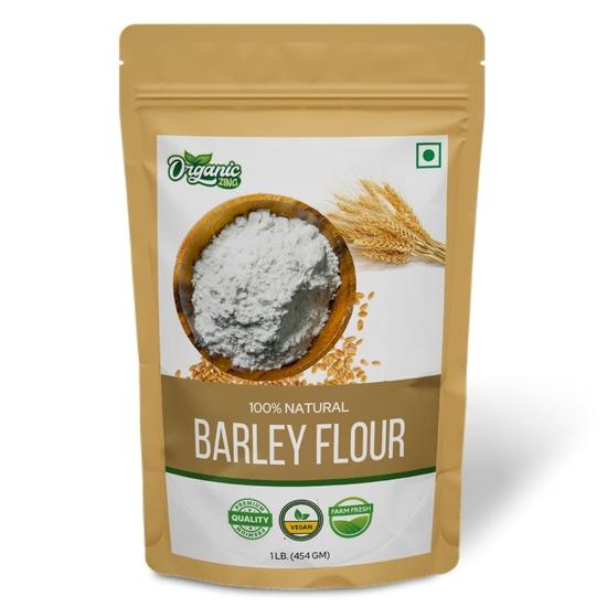 

Organic Zing Barley Flour | Hulled Barley ground into Flour | High in Fiber - | Vegan | Preservative Free | Product of India (454 grams (Pack of 1))