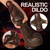 Realistic Large Dildo for Female Beginners Skin Sliding Foreskin Anal Vagina G Spot Big Soft Silicone Stimulation Anal Plug Massager Dildo Sex Toy