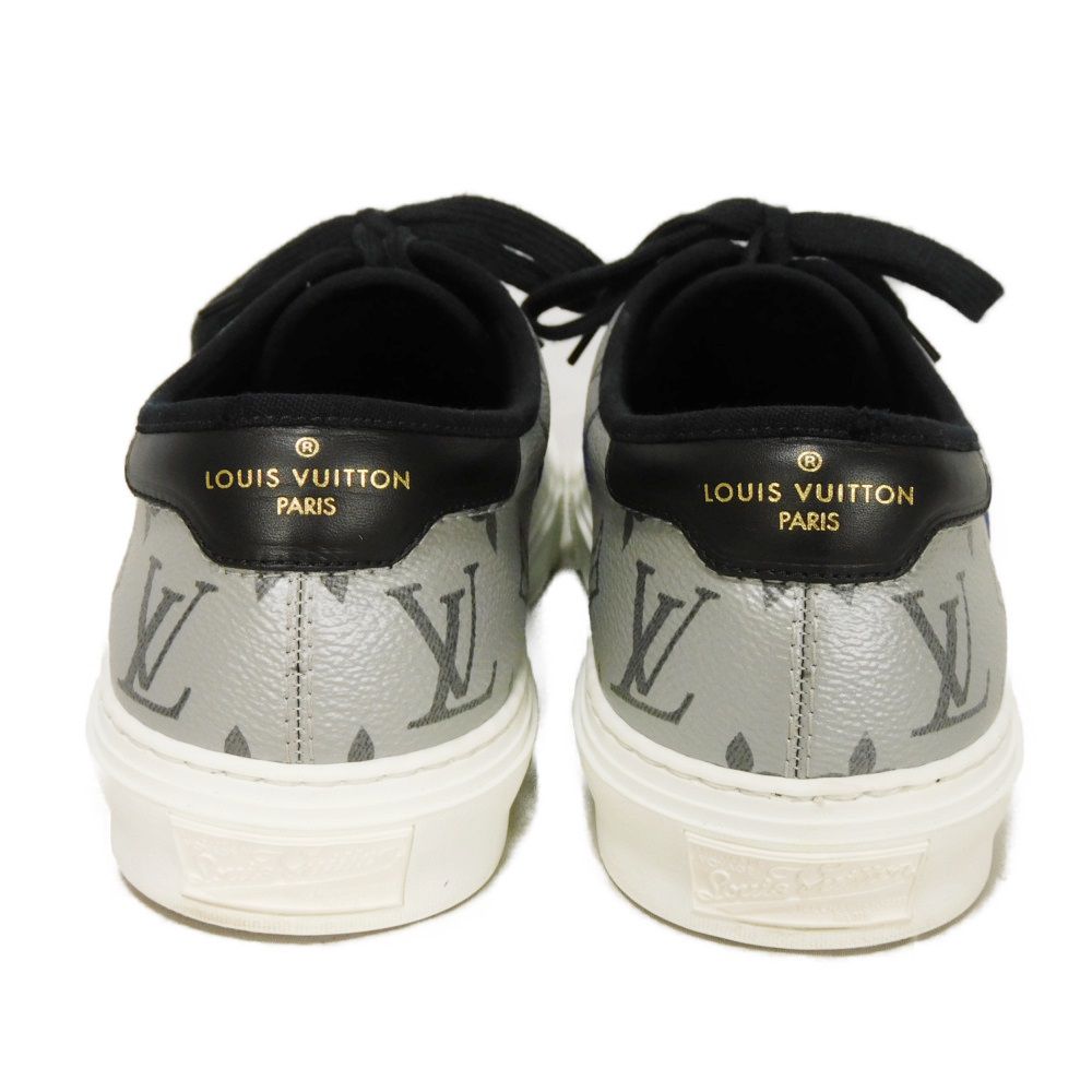 Used 12564 Trocadero Line 7896 6 Eclipse Black Silver Blue Low-Cut 9.8" Monogram Cobalt Men's from Japan AUTHENTIC