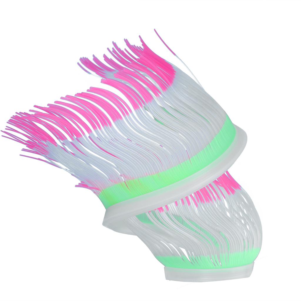 Aquarium Decorations Sea Anemone Fish Tank Silicone Artificial Glowing Plant Ornaments SPink