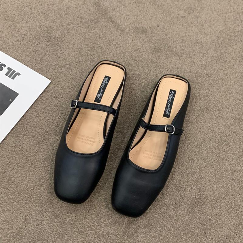 Fashion Bailamos Women Red Lightweight Shoes Square Toe  Slip On Vintage Soft Ballet Flats Female Shoes Ballet Flats Casual Sneaker Shoe