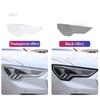 2 Pcs Car Headlight Protective Film Front Light Transparent Smoked Black TPU Sticker For Tesla Model X  car Accessories