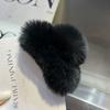 Real Rex Rabbit Hair Small Grab Clip Female Autumn and Winter Hairy Back Head Disc Claw Internet Celebrity Shark Clip Headgear Hairpin