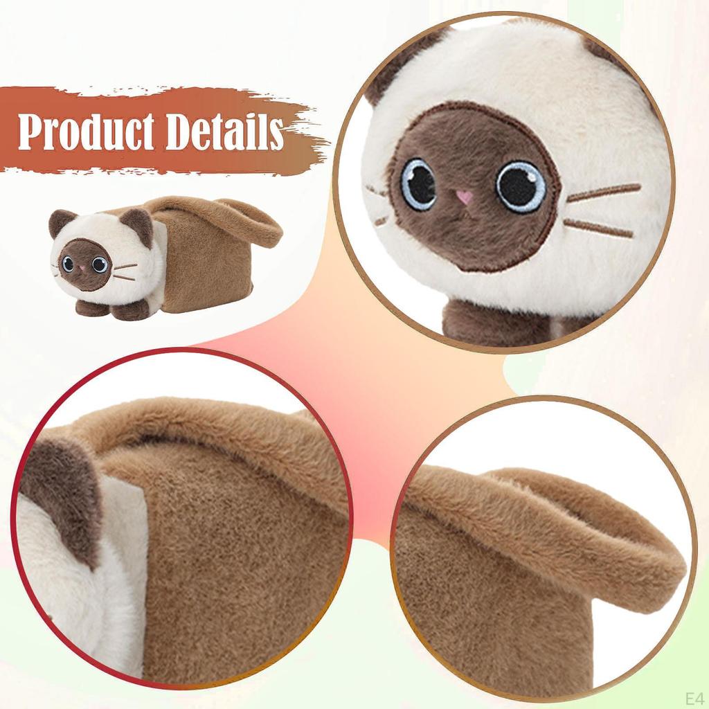 Cat Car Tissue Holder Auto Accessories, Creative, Universal, Cute Soft Decoration Cartoon Box
