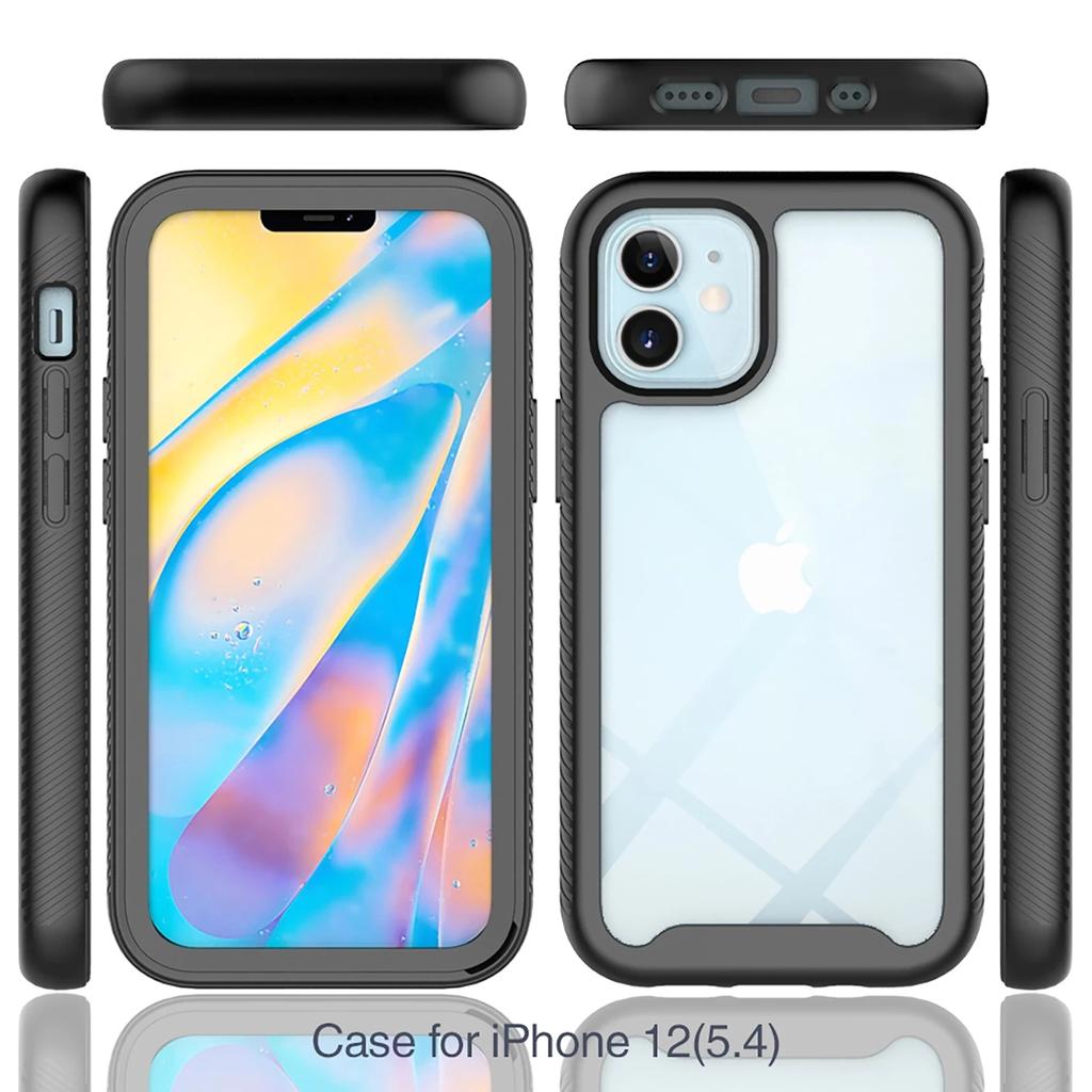 2 IN 1 Hybrid Heavy Duty Armor Ganzkörper Transparente Hülle für IPhone 16 Pro Max 15 14 13 12 11 7 8 Plus Otter Case Box Harte Stoßstangenabdeckung