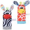 Baby Rattle Socks Toys For Newborn 0 12 Months Play Animal Socks Wrist Strap Rattle Infant Foot Socks Bug Babies Accessory