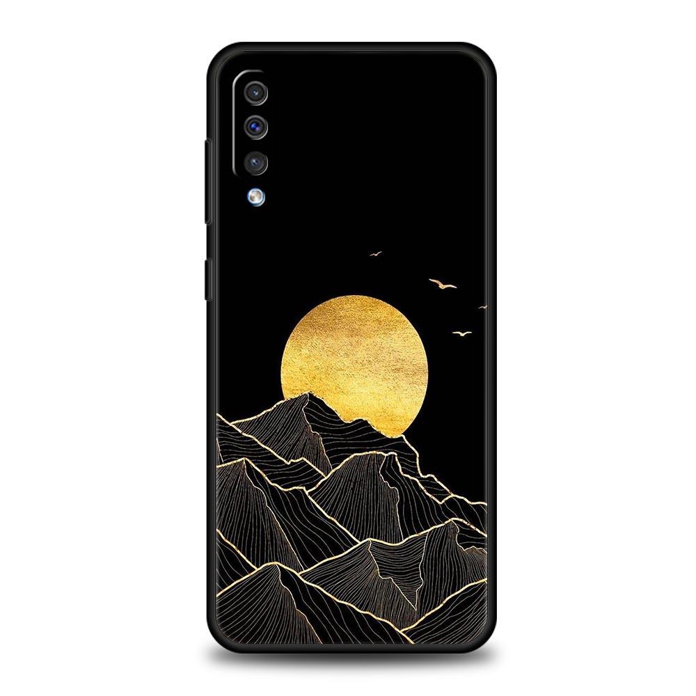 Mountain Sunrise Line Case For Samsung A56 A36 A26 A54 A52 A24 A14 A50 A72 A70 A20E A06 A12 A22 A34 A42 A32 A04s A16 5G Cover