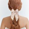 Stylish Floral Pattern Hair Barrettes Hair Clip Sweet Hairpin Barrette Bowknot Hair Clip Christmas for Women Girl