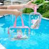 Cartoon Capybara Transparent Cosmetic Bag Women Handbags Clear Beach Bag PVC Tote Bag  Swimming