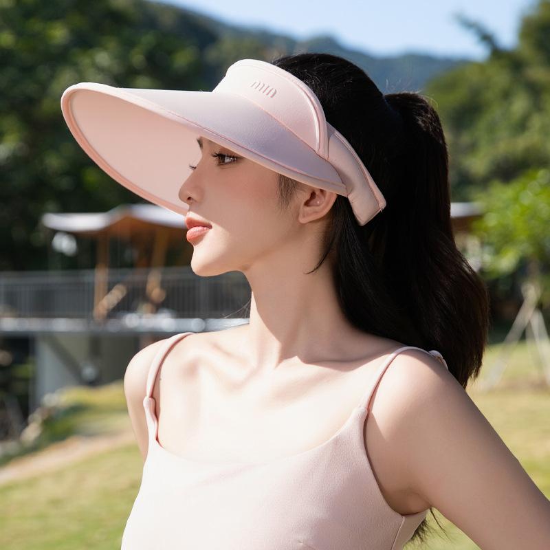 Spring and Autumn Trendy Hat Women's Fashion Alphabet Versatile Empty Top Sunscreen Sun Hat Summer Sports Sun Hat