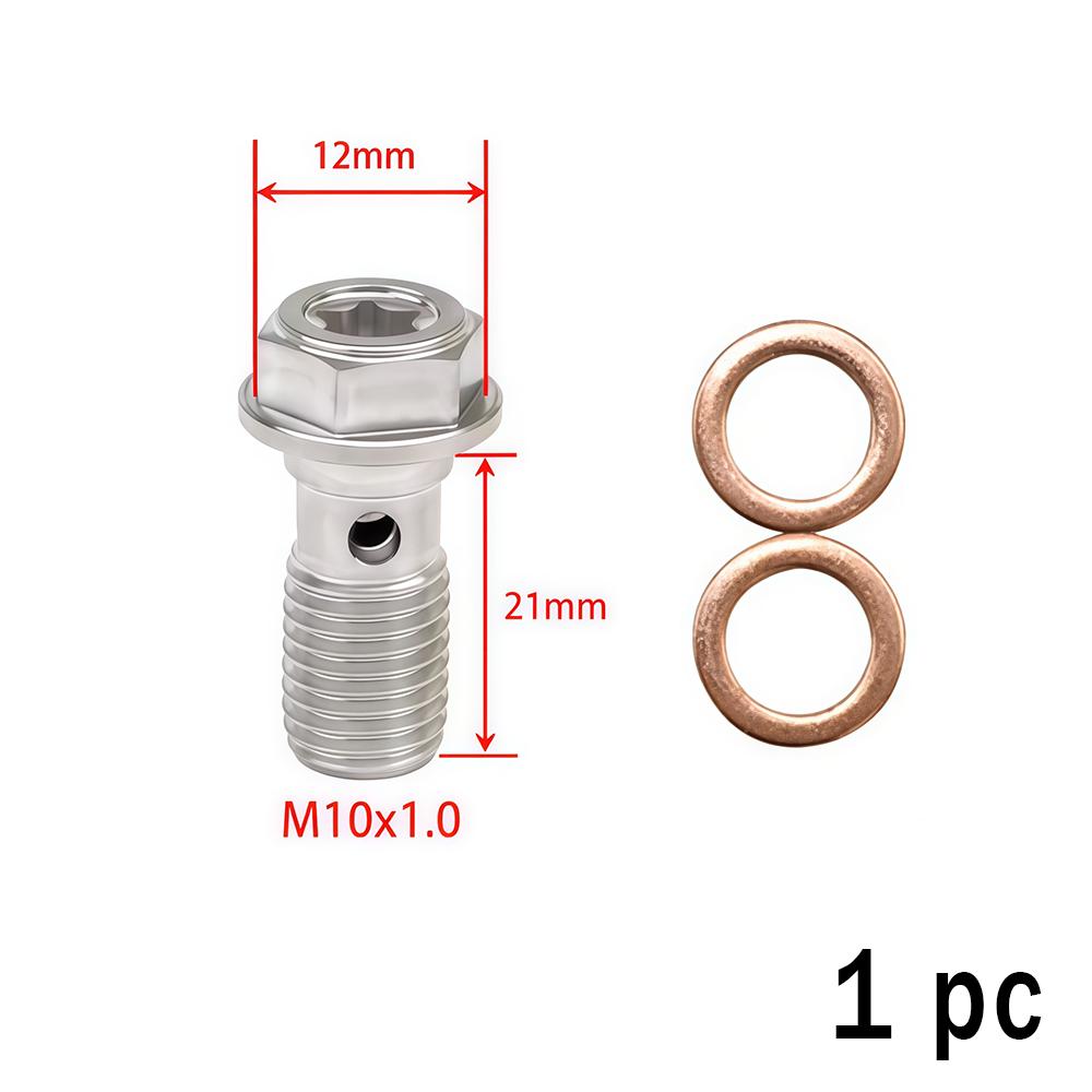 

Stainless Steel 304 Hydraulic Brake Clutch Hose Line with Banjo Fitting Reinforced Oil Pipe for Motorcycle ATV Dirt Bike Buggy screw B
