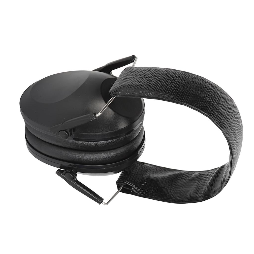 Ear Protection Earmuffs Soundproof Noise Blocking Folding Noise Cancelling Ear Muffs for Outdoor Activity Black