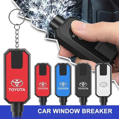 2-in-1 Car Safety Hammer Window Glass Breaker Seat Belt Cutter For Chr Corolla Yaris Rav4 E150 E120 Land Cruiser 200