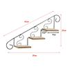 Plant Stand Staircase Decorative Shelf Multifunction Retro Floating Shelf Wall Hanging Shelf for Courtyard Office Living Room