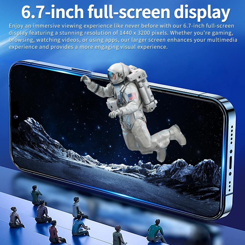 I15 ProMax 2025 HOT Original for Brand Smartphone 6.7 Inch New Full Screen 4G 5G Cell Phone 7800mAh Mobile Phones Global Version