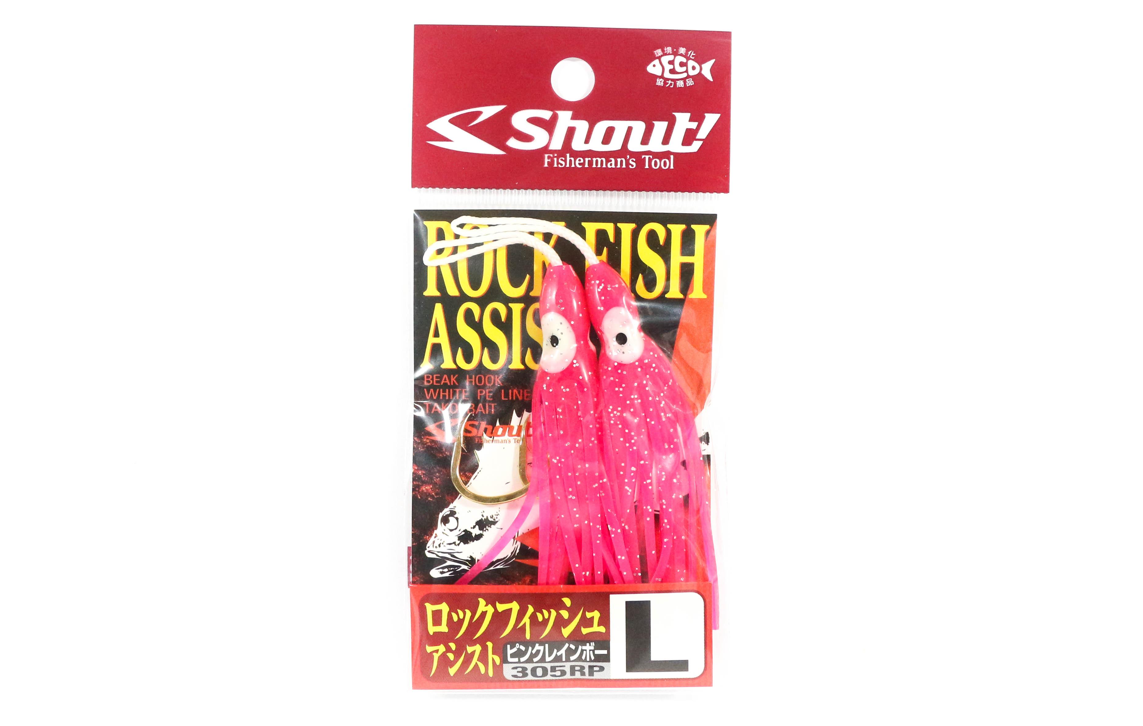 

Shout 305-RP Rock Fish Squid Юбка Помощь Крючок Розовый Размер L ( 3/0 ) (1871)