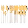 Rainbow 18/10 Stainless Steel Dinnerware Set Kitchen Flatware Tableware Sets Knife Fork Spoon Tea Spoon Cutlery Set Service for 6