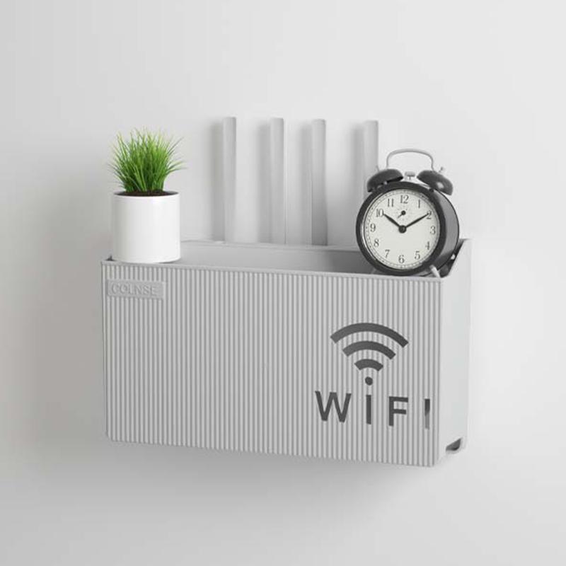 Home Router Storage Box Wireless WIFI TV Set-Top Box Wall Mounted Storage Rack For Living Room Bedroom Sorting Storage