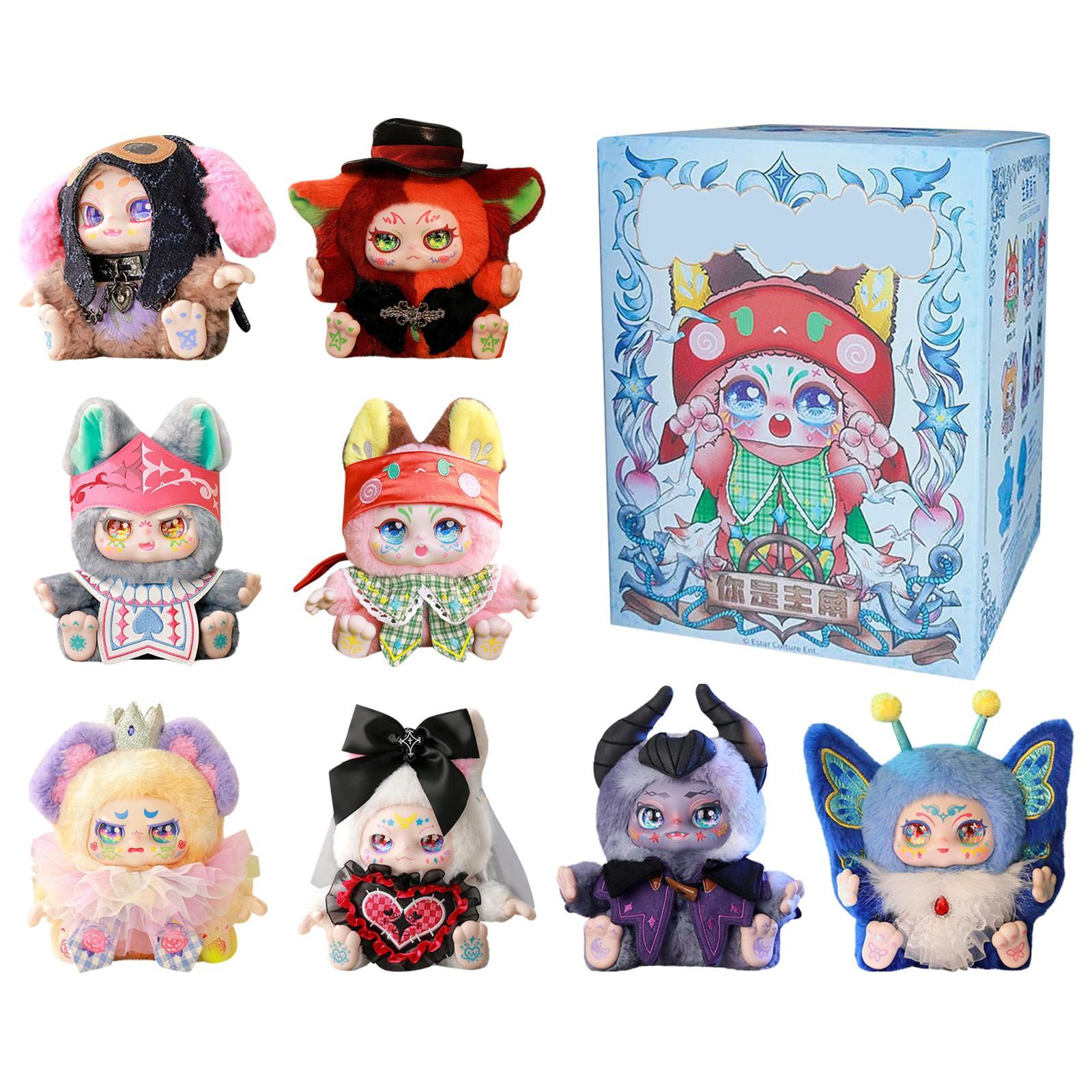 

Милые виниловые плюшевые фигурки, Плюшевая кукла серии Take A Of Bear, Кавайные коллекционные игрушки-фигурки, Мистери-бокс для подарков на день рождения, Одна коробка One Size