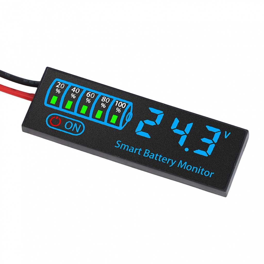 Battery Power Display LED Voltage Indicator Voltage Alarm