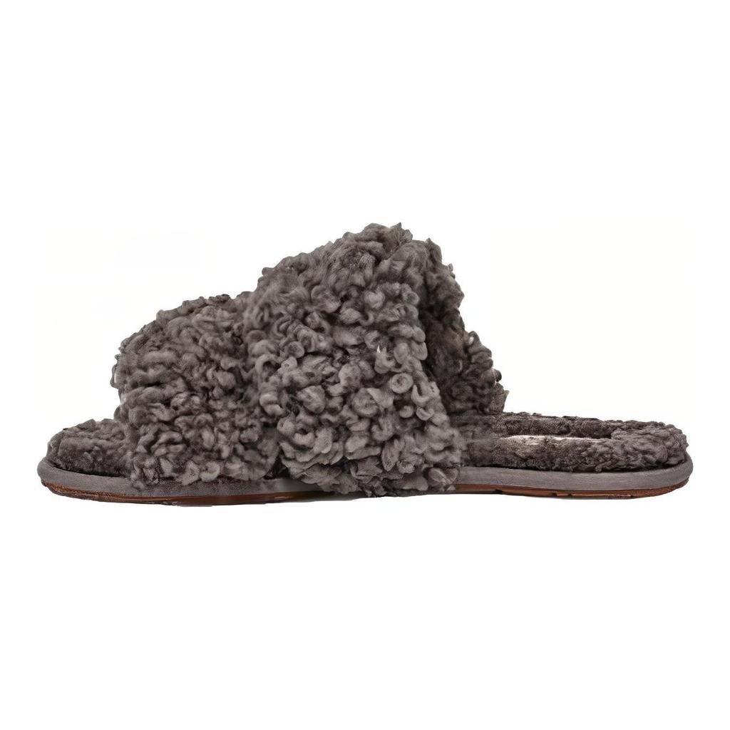 UGG Maxi Curly Scuffetta 'Grey' Women's 1130837-CHRC