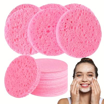 10Pcs Compressed Cleansing Sponge, Used for Exfoliation and Makeup Remover, Fragrance-free Reusable Face Sponge
