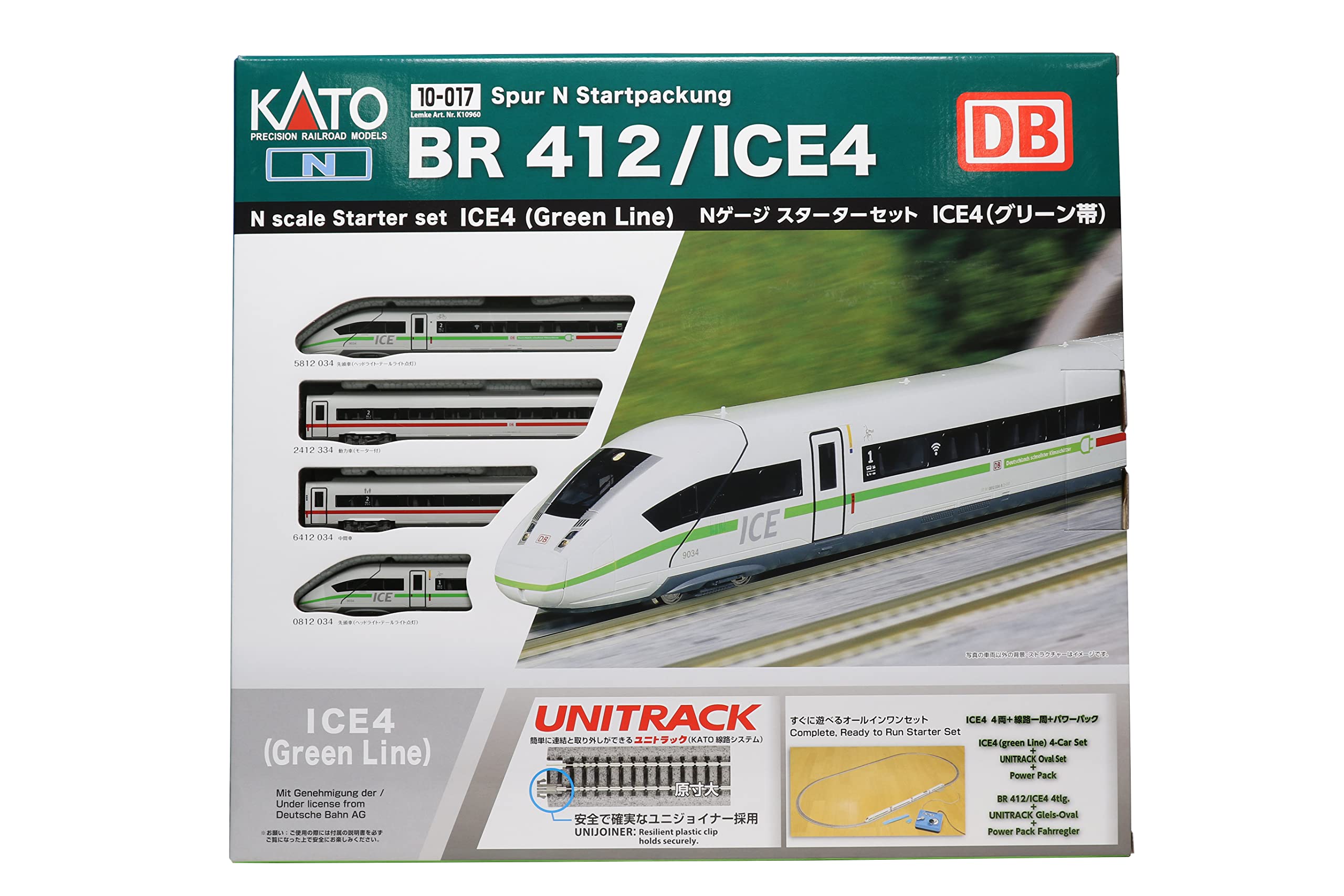 

KATO N gauge starter set ICE4 10-017 railway model introductory set