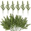 200/1x Artificial Plants Pine Branches DIY Garland Wreath Christmas Pendant Fake Greenery Evergreen Pine Stems Xmas Decoration