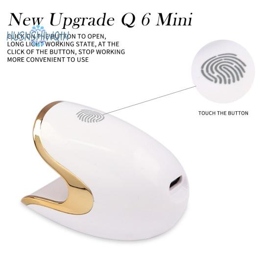 Portable Gel UV Nail Dryer - 3 LEDs, Soft Lighting, No Dazzling LED Nail Lamp for Quick Bake Dry Nail Polish