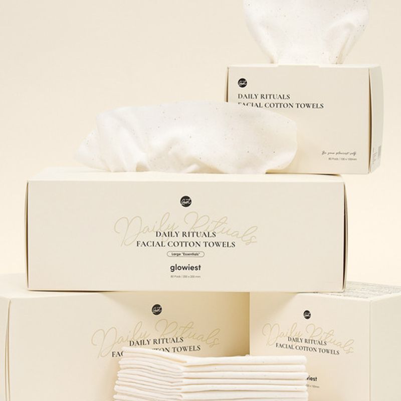 Glowiest Daily Rituals Facial Cotton Towel Small
