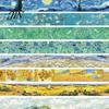Decorative Paper Tape Washi Tape, Oil Painting Masking Artist Patterns Adhesive Scrapbooking for DIY Crafts, Junk Journal, Gift Wrapping, Supplies