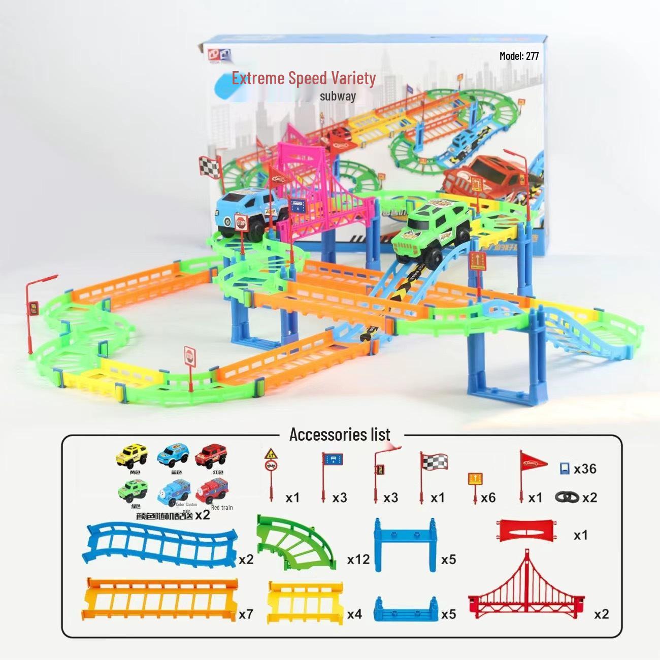 

Thomas Electric Высокоскоростной Трековый Автомобиль Образовательная DIY Игрушка для Детей