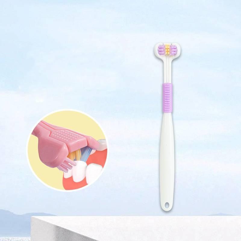 Premium Three-sided Soft Toothbrush For Adults Available In Beautiful Macaron Shades