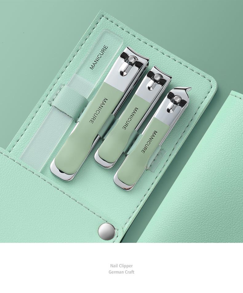 Compact Anti-Splash Nail Clipper Set - Hardened & Thickened Manicure Tools for Home and Travel
