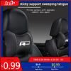 VW GTI GOLF 2026 Hot For VW VOLKSWAGEN Leather Car Seat Headrest RLine Logo Neck Pillow Memory Foam Comfort  Auto Interiors For
