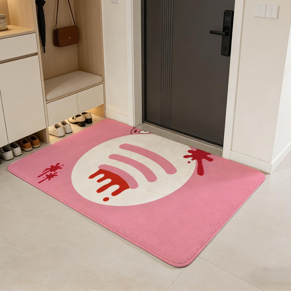 

character G-Gloomy Floor Mat Flannel Door Mat Non-Slip Absorbent Washable Indoor Home Rug 40x60cm