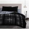 STEEVY Microfiber Duvet Set 220x240cm and 2 Pillowcases 63x63cm Black