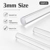 Transparent Acrylic Dowel Sticks 100Pcs 3mm Cake Topper Making Rod DIY Craft Party And Garden Decoration Materials