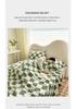 Panda Plaid Plush Flannel Blanket - Thick, Comfortable, and Cozy for Autumn and Winter
