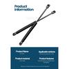 For Renault Dacia Duster 2011-2016 2pcs Rear Trunk Tailgate Strut Boot Lift Support Bars Gas Spring Dampers Rod 904520004R