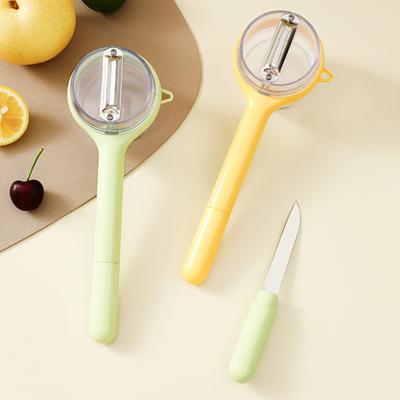 Yousheng 3-in-1 Kitchen Peeler Stainless Steel Blades Peeler Multifunctional Vegetable And Fruit Peeling Tool for Peeling Slicing & Dicing Vegetables