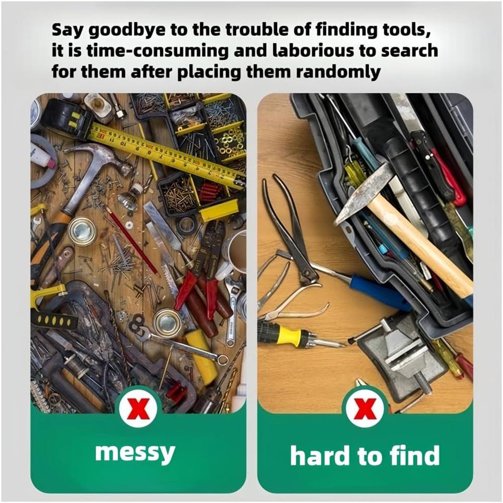8/12/18/24Inch Strong Magnetic Tool Holder Heavy Duty Magnetic Tool Bar Strip Space Saving Storage Rack for Workshop Garage Home