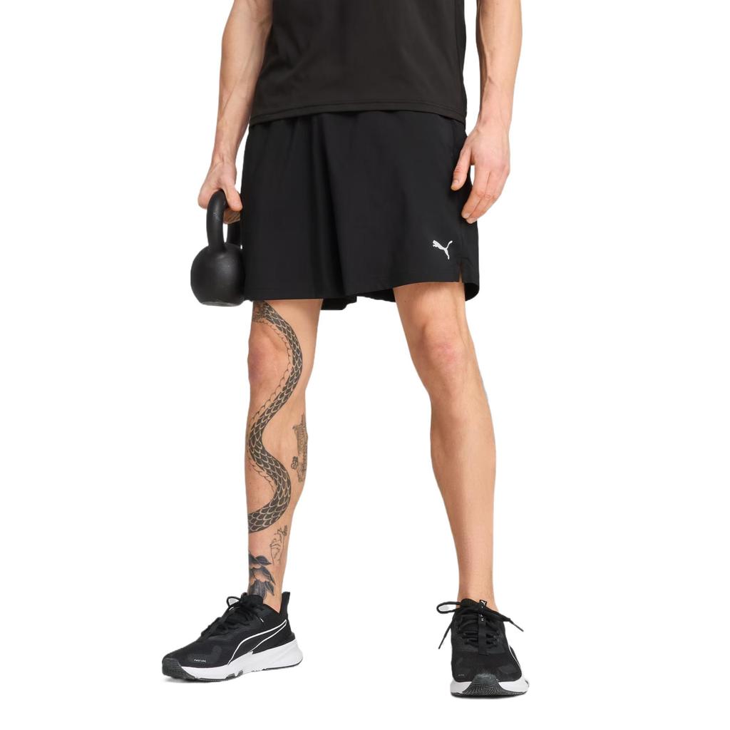 Puma Essentials Elastic Waist Solid Color Comfortable Five-Point Casual Shorts Men Shorts Black 525910-01